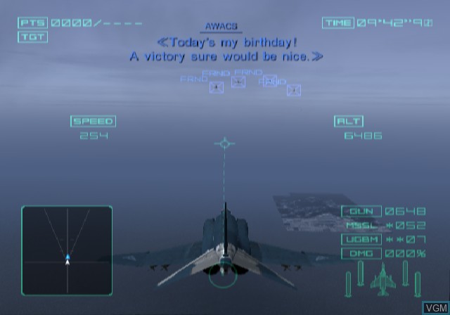 Image in-game du jeu Ace Combat 04 - Shattered Skies sur Sony Playstation 2