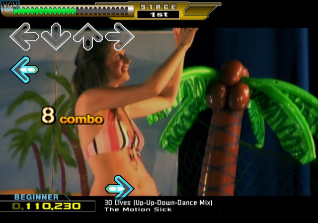 Image in-game du jeu Dance Dance Revolution X sur Sony Playstation 2