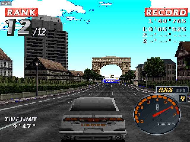 Image in-game du jeu Rage Racer sur Sony Playstation