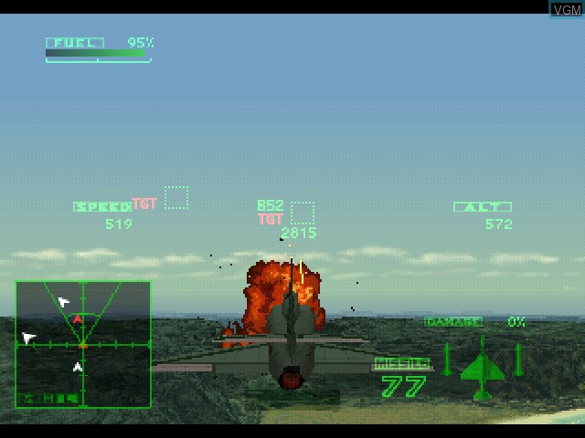 Image in-game du jeu Ace Combat 2 sur Sony Playstation
