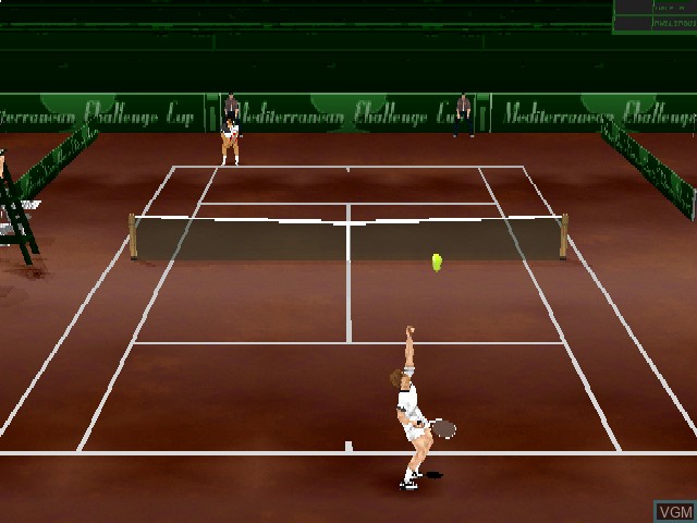Image in-game du jeu Actua Tennis sur Sony Playstation