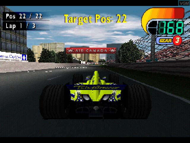 Image in-game du jeu F1 World Grand Prix sur Sony Playstation