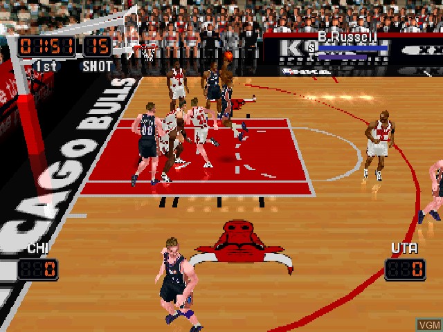 Image in-game du jeu NBA Pro 99 sur Sony Playstation