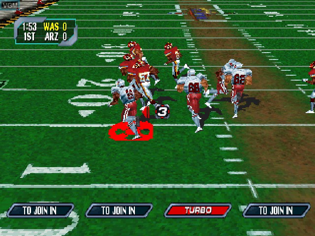 Image in-game du jeu NFL Blitz 2000 sur Sony Playstation