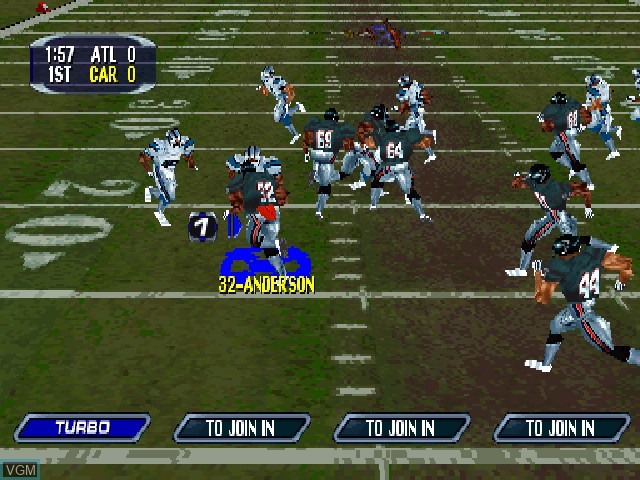 Image in-game du jeu NFL Blitz 2001 sur Sony Playstation