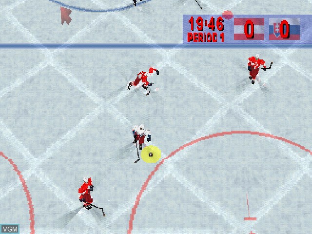Image in-game du jeu Actua Ice Hockey sur Sony Playstation