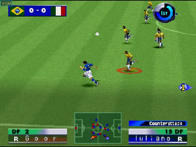 Image in-game du jeu International Superstar Soccer sur Sony Playstation