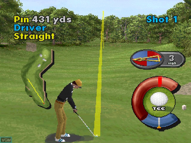 Image in-game du jeu Actua Golf sur Sony Playstation