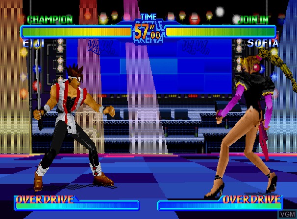 Image in-game du jeu Battle Arena Toshinden URA sur Sega Saturn