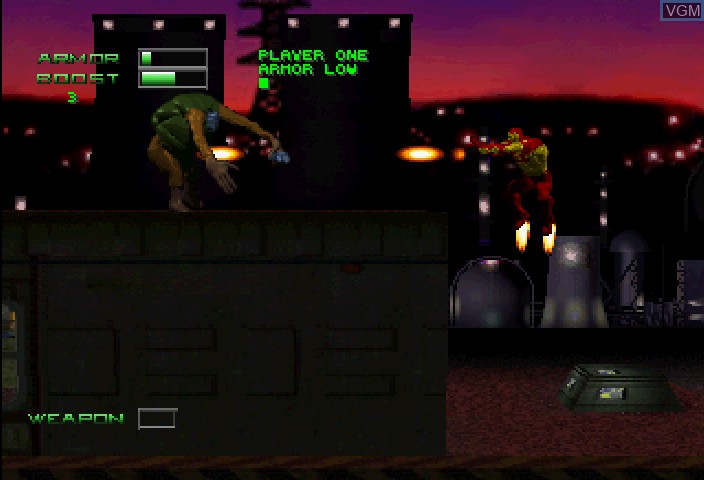 Image in-game du jeu Iron Man / X-O Manowar in Heavy Metal sur Sega Saturn