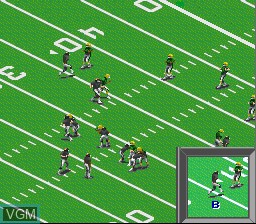 Image in-game du jeu All-American Championship Football sur Nintendo Super NES