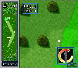 Image in-game du jeu HAL's Hole in One Golf sur Nintendo Super NES