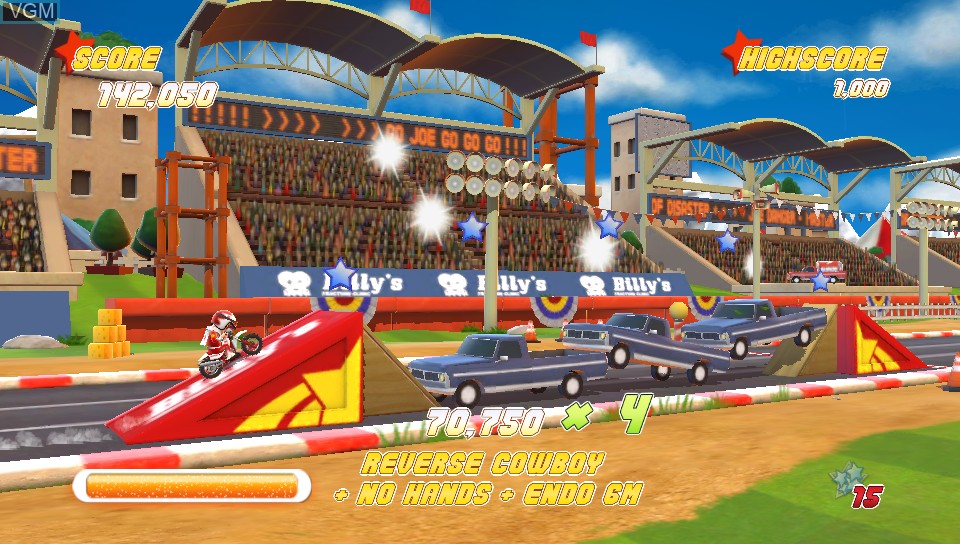 Image in-game du jeu Joe Danger sur Sony PS Vita