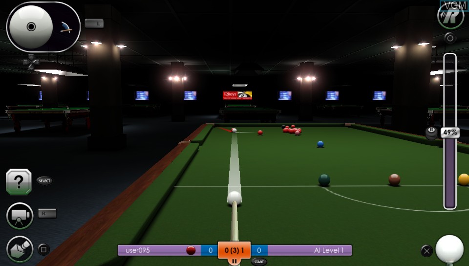 Image in-game du jeu International Snooker sur Sony PS Vita