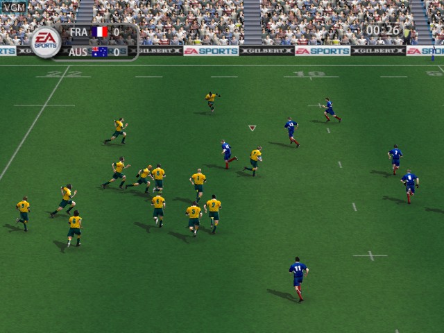 Image in-game du jeu Rugby 2005 sur Microsoft Xbox