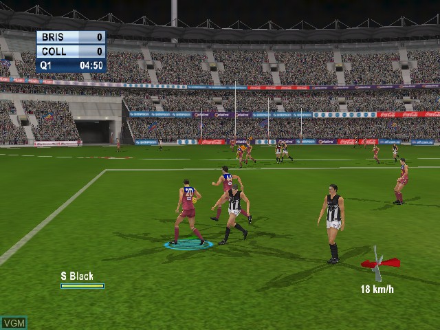 Image in-game du jeu AFL Live 2004 sur Microsoft Xbox